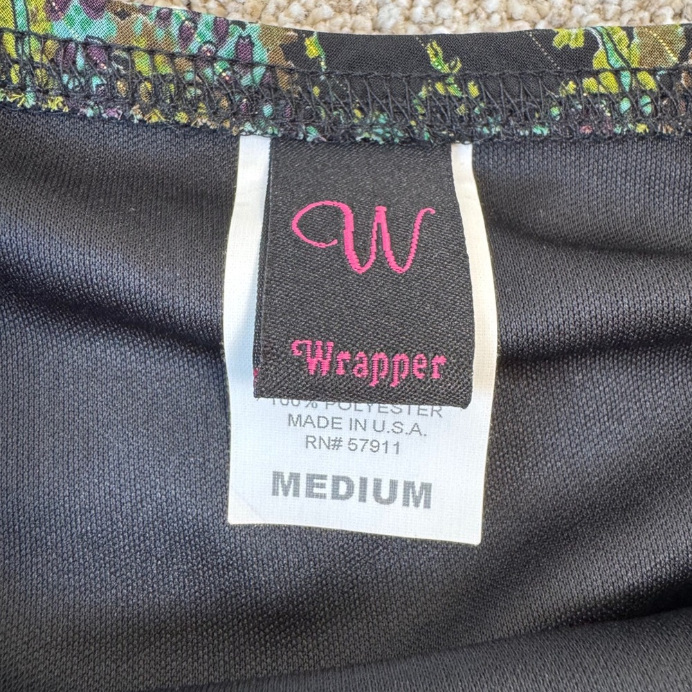 Vintage Wrapper MIDI Skirt Y2K Asymmetrical Hem Size Medium Fairy Cottagecore - Picture 4 of 6